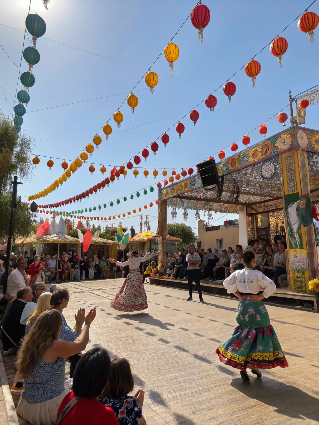 A vibrant cultural festival showcasing traditional music, dance, and crafts, celebrating the region's cultural heritage.